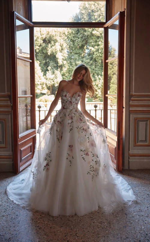 vestido romántico de novia